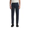 Chinohose MARC O'POLO "aus Bio-Baumwolle-Mix mit TENCEL™Lyocell", Herren, Gr. 32, Länge 32, blau (schwarz navy), Obermaterial: 58% Baumwolle, 40% Lyocell, 2% Elasthan, unifarben, elegant, gerade, unten schmal normal, Hosen