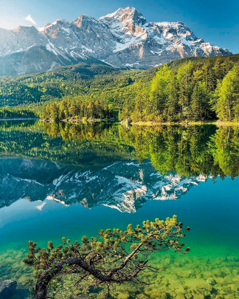Vliestapete KOMAR "Digitaldruck Vlies - Beautiful Germany - Größe 200 x 250 cm", gelb (gelb, grün), B:200m L:250m, Vlies, Tapeten, Wohnzimmer, Schlafzimmer Image