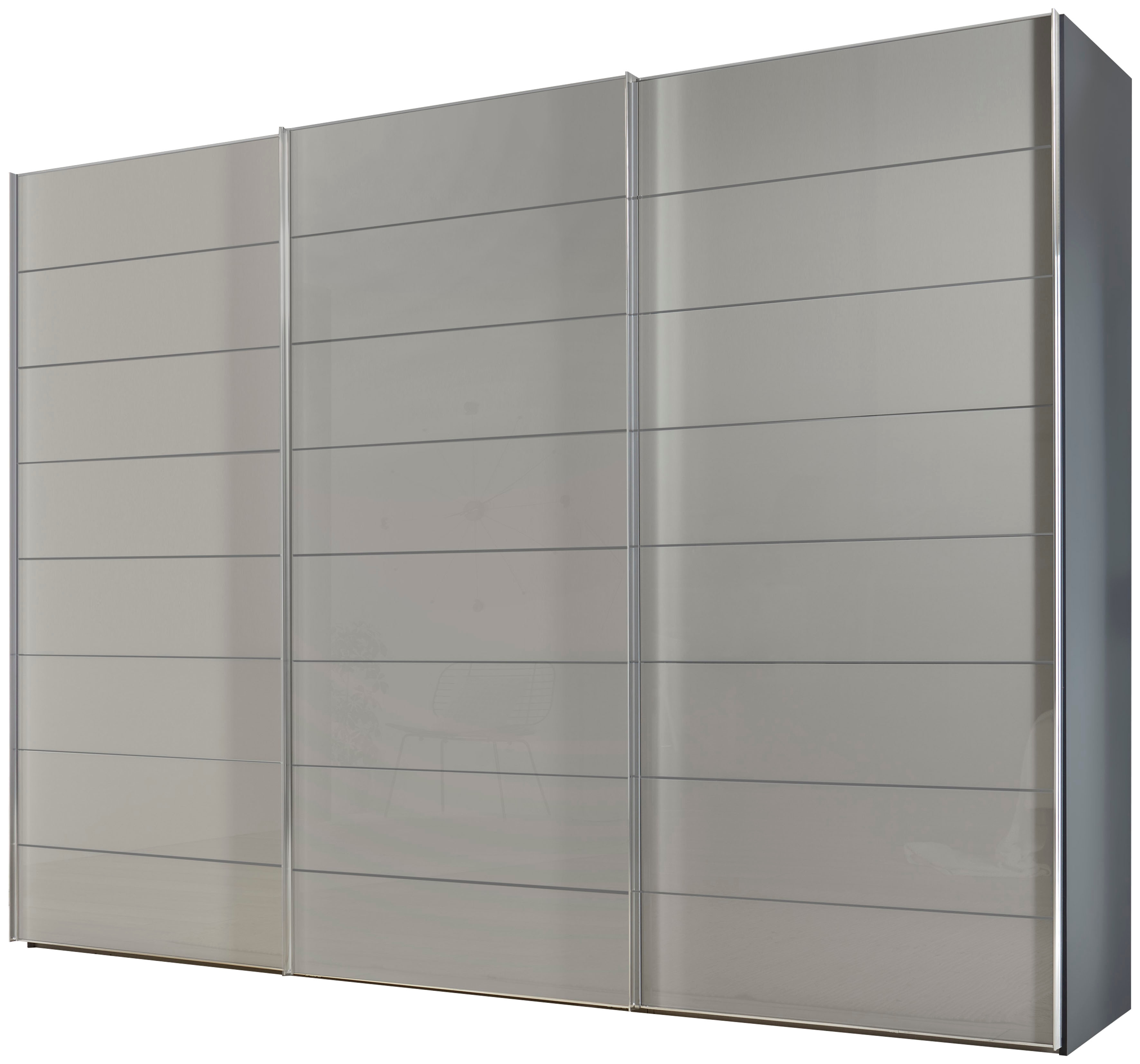 Schwebetürenschrank STAUD "Sonate Como, Made in Germany", saphirglas, B:280cm H:240cm T:68cm, Holzwerkstoff, Schränke, Mit vier verschiedenen Ausstattungsvarianten Image
