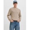 Strickpullover JACK & JONES "JJEDOVER KNIT CREW NECK SN", Herren, Gr. XL, gelb (moonbeam), Strick, Obermaterial: 42% Baumwolle, 40% Polyacryl, 18% Polyester, unifarben, modisch, regular fit, Rundhals, Langarm Rippstrickbündchen, Pullover