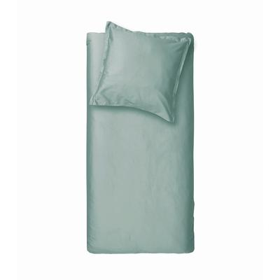 Bettwäsche CINDERELLA "Plain Sundays", grün (mineral), B/L: 155cm x 220cm, , Satin, B/L: 80cm x 80cm, Satin, Obermaterial: 100% Baumwolle, Bettwäsche, mit Stehsaum Image