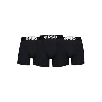 Panty PSD "PSD CTN SOLIDS BLK 5I 3PK", Herren, Gr. L, schwarz, 95% Baumwolle, 5% Elasthan, Unterhosen Image