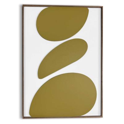 Wandbild REINDERS "Organic Pebbles green", grün (farbe bild(er): grün), B:50cm H:70cm T:3cm, Bilder, Wohnzimmer - Grün - MDF - Abstrakt - 50x70 cm Image