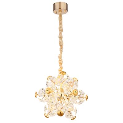 GLOBO LIGHTING LED Pendelleuchte "FLORIELLA", gold (goldfarben), Lampen, Hängelampe/Hängeleuchte/Wohnzimmer/Esstisch/elegant Image