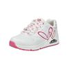 Sneaker SKECHERS "Skechers Sneaker Lederimitat", Damen, Gr. 39, bunt (weiß, pink), Lederimitat, casual, Schuhe