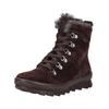 Schnürstiefelette LEGERO "Legero Stiefelette Veloursleder", Damen, Gr. 40, rot (bordeaux), Veloursleder, casual, Schuhe
