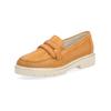 Slipper REMONTE "Remonte Slipper Leder", Damen, Gr. 39, orange, Leder, casual, Schuhe