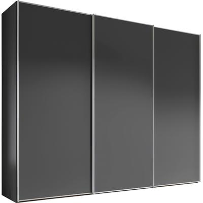Schwebetürenschrank STAUD "Sinfonie Plus, edles Design in hochwertiger Qualität, Made in Germany", grau (vulkan), B:298cm H:240cm T:68cm, Holzwerkstoff, Schränke, Mit vier verschiedenen Ausstattungsvarianten Image