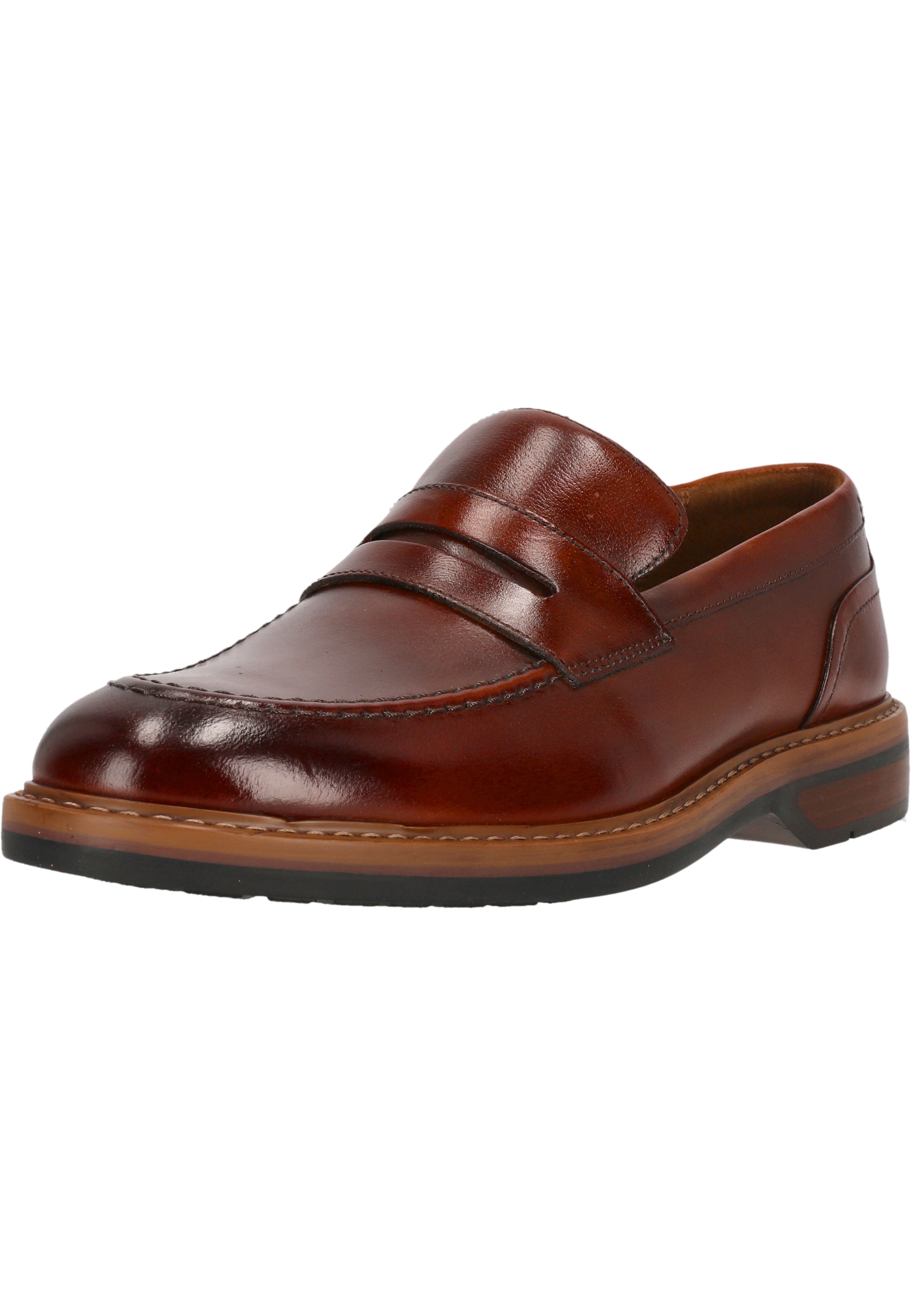 Slipper CLARKS "Aldwin Step", Herren, Gr. 39,5, braun, Leder, Schuhe, mit bequemer Dämpfung