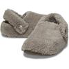 Clog CROCS "Classic Cozzzy Slipper", Damen, Gr. 36, beige (mushroom), Croslite, Textil, casual, Schuhe, mit kleiner Plateausohle