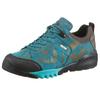 Trekkingschuh WALDLÄUFER "H-Amiata", Damen, Gr. 6,5, bunt (türkis, goldfarben), Gummi, Nubukleder, Textil, sportlich, Schuhe, Freizeitschuh, Halbschuh, Schnürschuh mit TEX-Membran, H-Weite