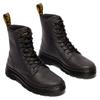 Schnürboots DR. MARTENS "Combs", Herren, Gr. 42, grau (anthrazit), Leder, klassisch, Schuhe, Schnürboots, Freizeitstiefelette mit Anziehlasche
