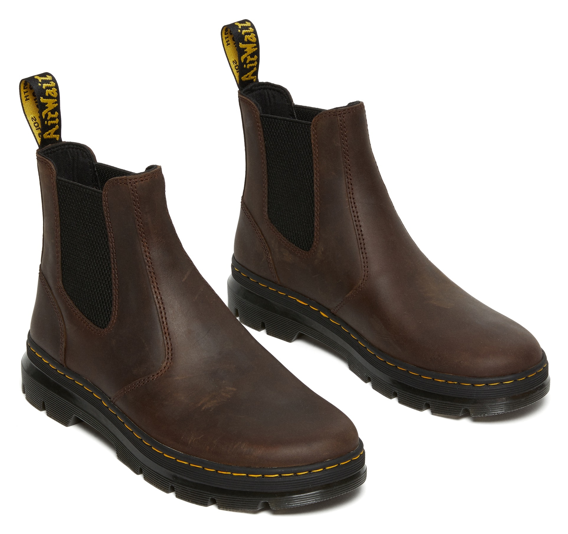 Chelseaboots DR. MARTENS "Embury", Herren, Gr. 46, braun (dunkelbraun), Leder, Schuhe