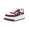Plateausneaker STEVE MADDEN "STEVE MADDEN Sneaker Lederimitat/Textil", Damen, Gr. 37, rot (weiß, rot), Lederimitat, Textil, casual, Schuhe