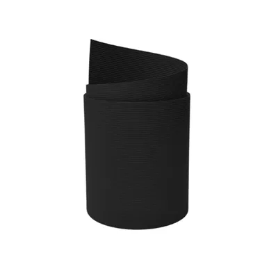 zaun|zu® Sichtschutz Rille PP für Doppelstabmatten UV-beständiger Sichtschutz Schwarz 2,55m Image