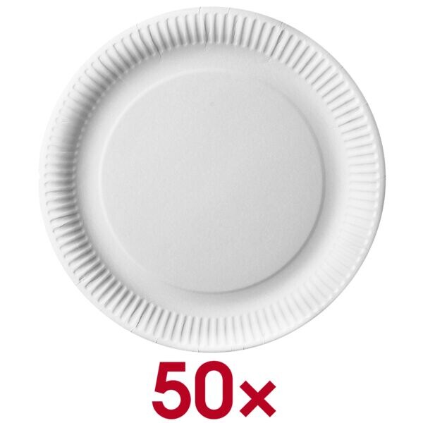 Papstar Pappteller »pure« 50 Stück 29x29 cm weiß, 29x29 cm