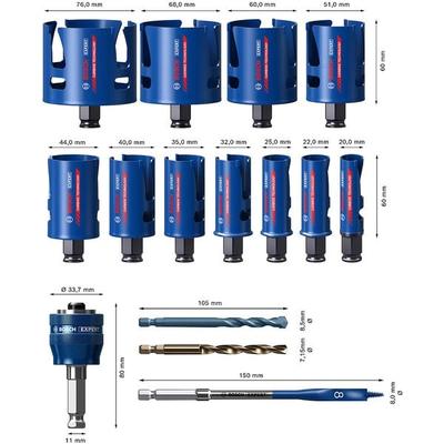 BOSCH Lochsägen-Set »EXPERT Construction Material« 15-teilig Image