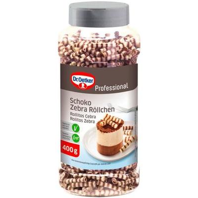 Dr. Oetker Deko-Schokolade »Zebraröllchen« 400 g Image
