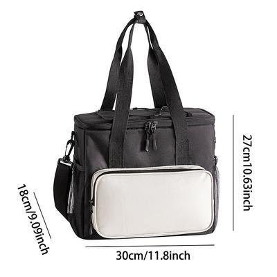 Lunch Bag for Women and Men for Back to School Office Picnic Hiking Beach Large Capacity Outdoor Multifunctional Insulated Cooler Tote Portable Handheld Lunch Bag Camping Fresh Keeping Picnic Carrier