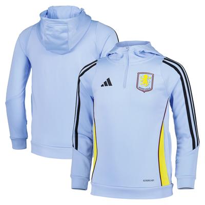 Aston Villa adidas Training Hoodie – Hellblau – Kinder Image