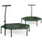 Northix - Trampolino fitness con maniglia 127 cm neo sport - esagonale verde 88323745