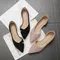 Women Flats Pink Black Pure Color Plus Small Size 35 Large 41 42 43 44 Suede Leather Pointed Toe Office Lady Flat Heel Shoes