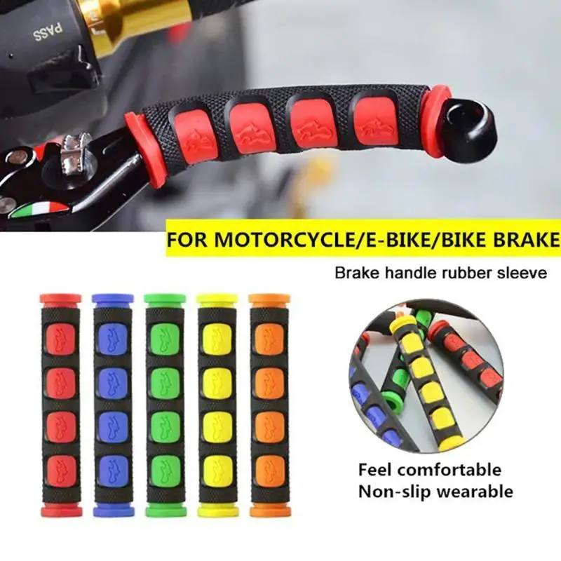 Poignée de frein de moto en silicone, manchon souple, antidérapant, durable, guidon de protection de vélo, équipement de moto, accessoires de moto