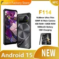 2025 NUOVO Fossibot F114 Telefono robusto ultrasottile Unisoc T615 4G 4GB RAM + 128GB ROM 50MP AI Camera 5000mAh 18W Android 15 Smartphone