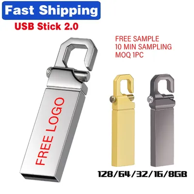 Schnelle Lieferung Metal2.0 USB-Flash-Laufwerk 64 GB Pen-Laufwerke 32 GB Pendrive 4 GB USB-Stick Externer Speicher 8 GB Memory Stick 16 GB U Disk Image