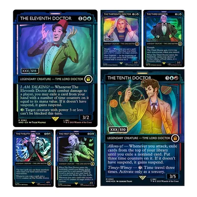 Selbstgemachte Diy Magic The Gathering Storms Trading Card Game The Tenth Doctor The Eleventh Doctor Collection Card Toys Geschenk Image