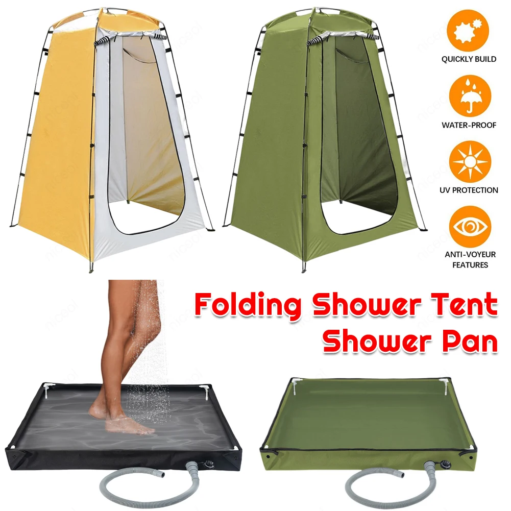Outdoor Camping Dusche Bad Zelt Klappbares UV-Schutz Tragbares Privatsphäreszelt