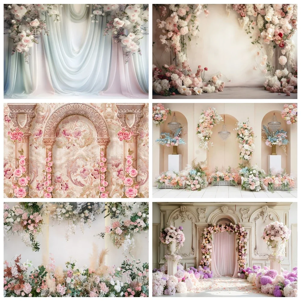 VIKAMA Verträumte Thema Hintergrundwand, Mädchen Geburtstag Hochzeit Party, Indoor Braut Porträt Banner Fotografie Hintergrund Image