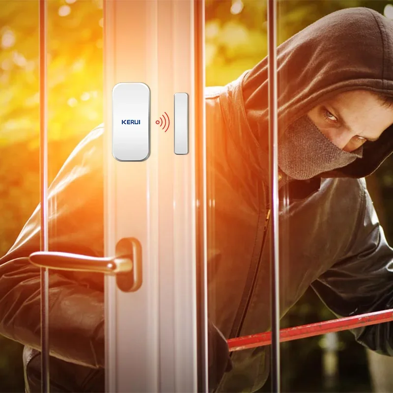 KERUI Drahtlose 433 MHz D025 Fenster Tür Sensor Magnet Detektor Für W181 W184 W204 Home Security Alarm System Einbrecher eine-diebstahl Image