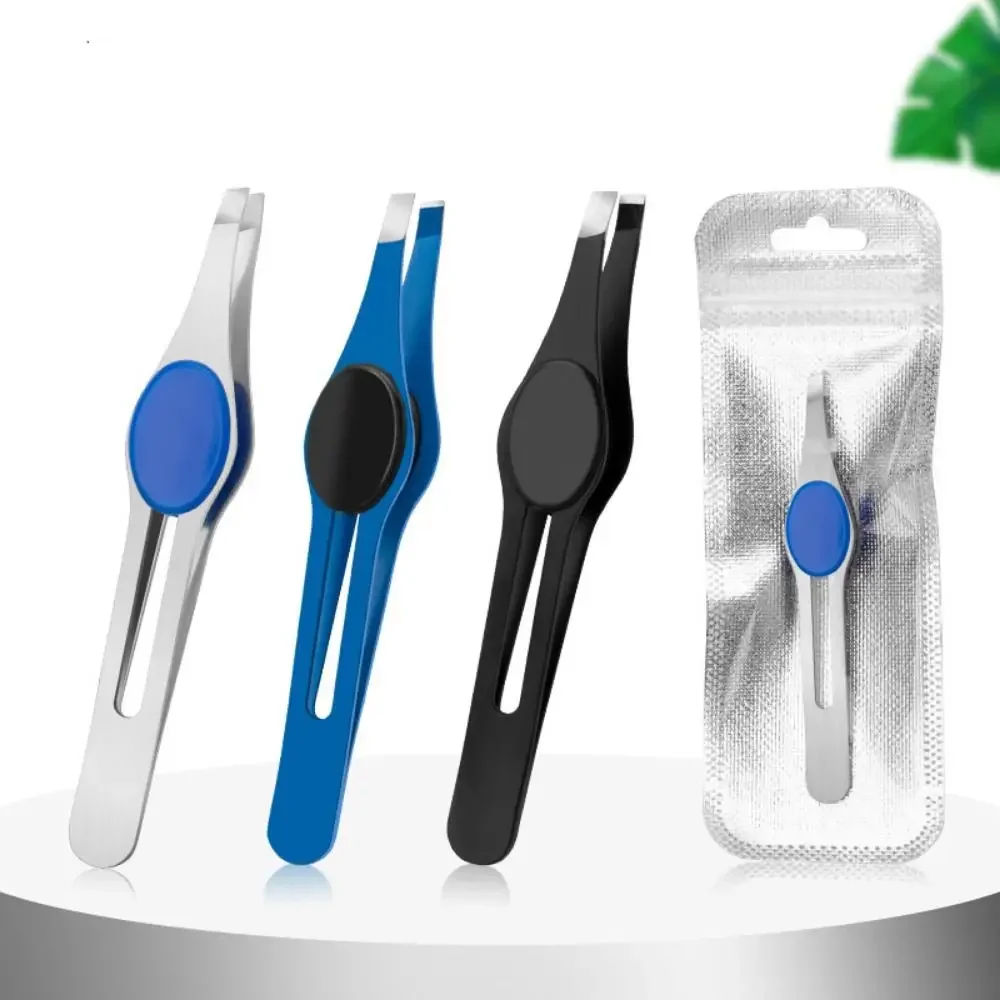 Pinzette Haar Schönheit Feine Haare Puller Schräge Augenbraue Clips Entfernung Make-Up Werkzeug Professionelle Edelstahl Augenbraue Image