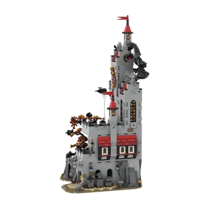 MOC Fright Knights Basilius Manor Bausteine Modell Mittelalterliche Fright Knights Architektur Ziegel Montage Spielzeug Kinder DIY Geschenke Image
