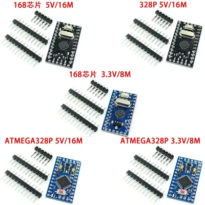 Pro Mini 168/328 Atmega168 3,3 V 5V 16M / ATMEGA328P-MU 328P Mini ATMEGA328 5V/16MHz Für Arduino Kompatibel Für Nano Modul Image