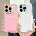 Custodia per telefono a portafoglio con borsa per carte di caramelle di lusso per iPhone 16 15 14 13 12 11 Pro Max XS XR X 7 8 Plus SE Custodia per paraurti antiurto