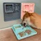 Katze Langsam Fütterung Matte Hund Lecken Matten Haustier Teller Lebensmittel Grade Silikon Katze und Hund Geschirr Sauger Typ Slow Food Schüssel