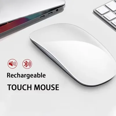 Drahtlose Bluetooth Silent Magic Mouse Dual-Mode wiederaufladbare Touch Slim ergonomische Mäuse für Apple MacBook Microsoft
