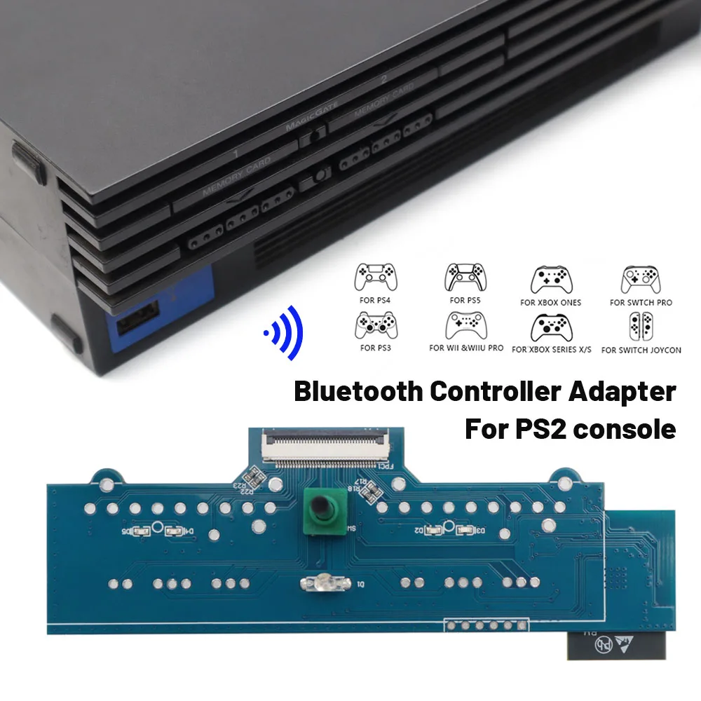 Retro Empfänger Für PS2 Fat Bluetooth Wireless Controller Interne Adapter PCB Board Für PS2 Fat Konsole Embeded Gamepad Adapter