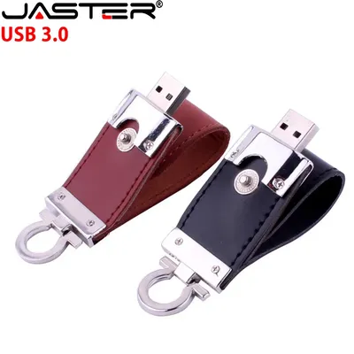 Schlüsselanhänger Leder USB 3.0-Flash-Laufwerk 128 GB 32 GB 64 GB Hochgeschwindigkeits-Metall-Memory Stick Pen-Laufwerke 16 GB roter Pendrive 8 GB USB 3.0-Festplatte Image
