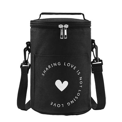 Lunch Bag for Women and Men for Back to School Office Picnic Hiking Beach Large Capacity Handheld and Shoulder Insulated Bento Bag Round Thickened Aluminum Foil Lunch Cooler Tote