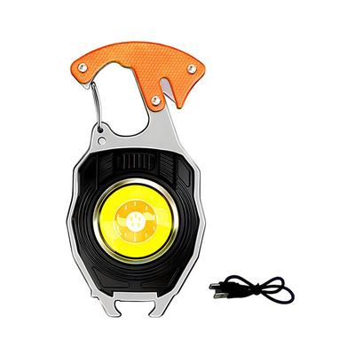 Mini LED Keychain Flashlight, JESWO Rechargeable COB LED Keychain Flashlight, Multi-Function, 550 Lumen Portable Camping Flashlights, 3 Light Modes, for Outdoor Lighting, Backup of Household