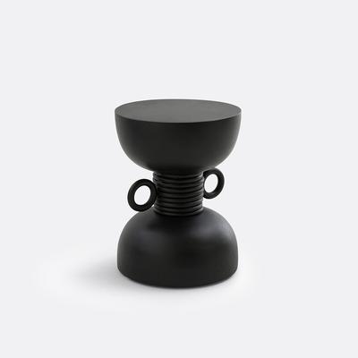 Toumtamtoum Suar Wood & Rattan Side Table