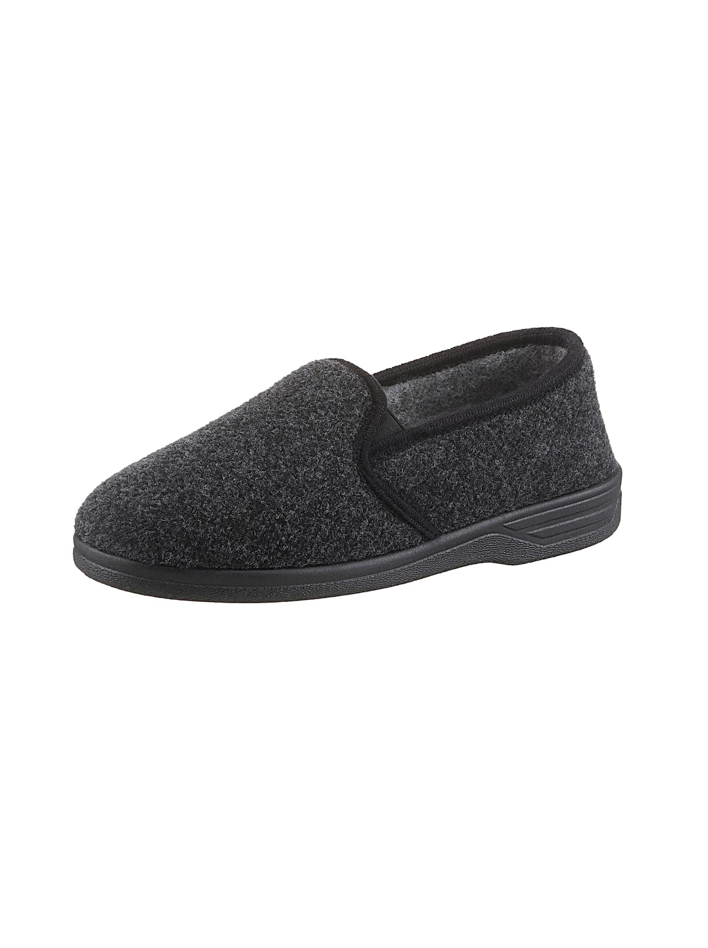 Hausschuh CASUAL LOOKS, Herren, Gr. 40, schwarz, Textil, Schuhe