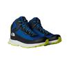 Wanderschuh THE NORTH FACE "Y FASTPACK HIKER MID WP", Gr. 33,5, hero blau, tnf schwarz, Leder, sportlich, Schuhe, wasserdicht