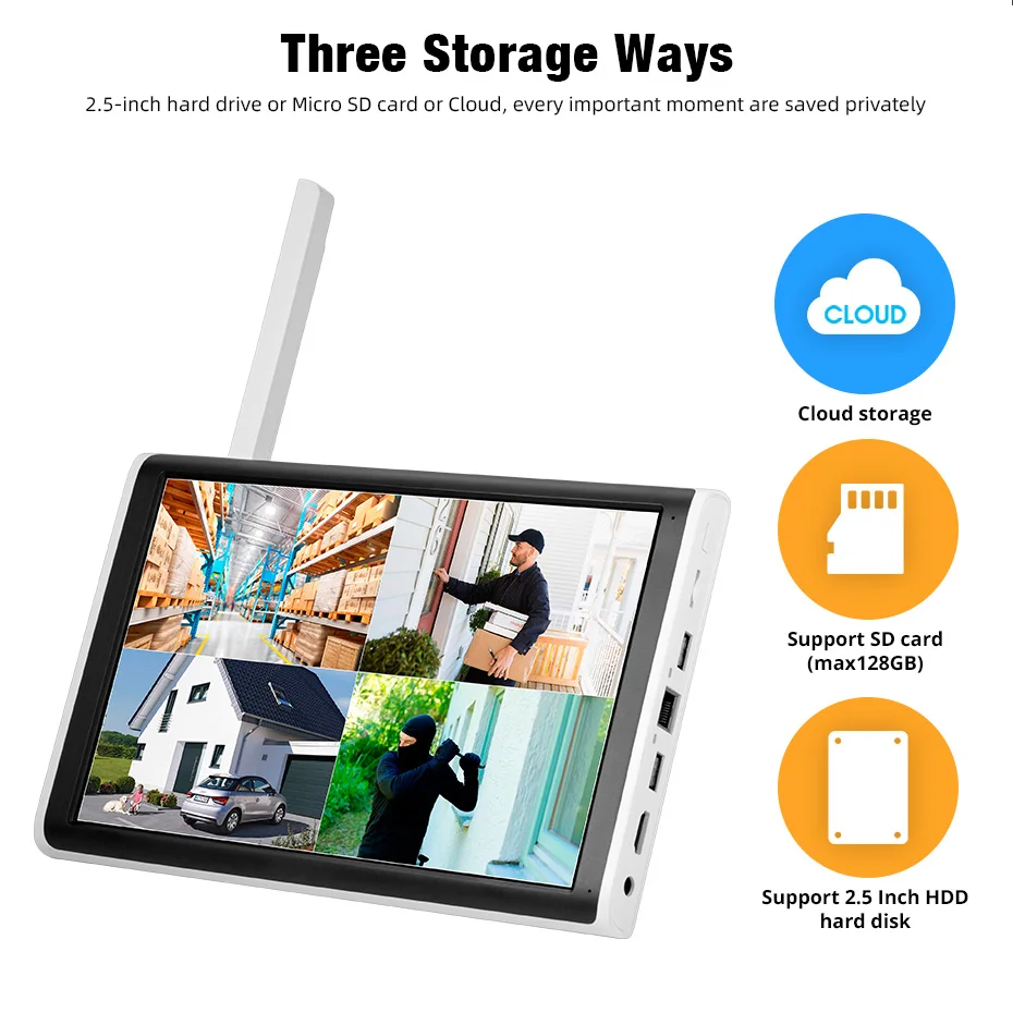 KERUI 6MP HD H.265 PTZ WIFI IP Kamera 8CH Wireless 10,1-zoll LCD Monitor NVR Kit Home Security Kamera System video Überwachung Image