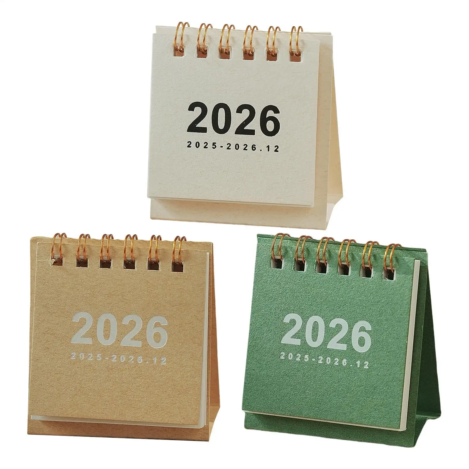 2026 Tischkalender 2026 Mini Einfacher Kalender Kleiner Tischkalender Kreativer Spulenkalender Tagesplaner Spulentischplaner Image