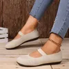 Herbst Neue Damenmode Runde Kappe Flachen, Nicht-Slip Damen Schuhe Einfarbig Mesh Flacher Mund Slip-On frauen Schuhe Große Größe