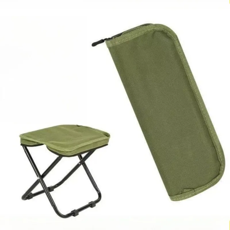 Outdoor Federmäppchen Atmungsaktiver Klappstuhl Camping Stall Kleiner Maga Angelhocker Handtaschenstil Angelstuhl Klapphocker